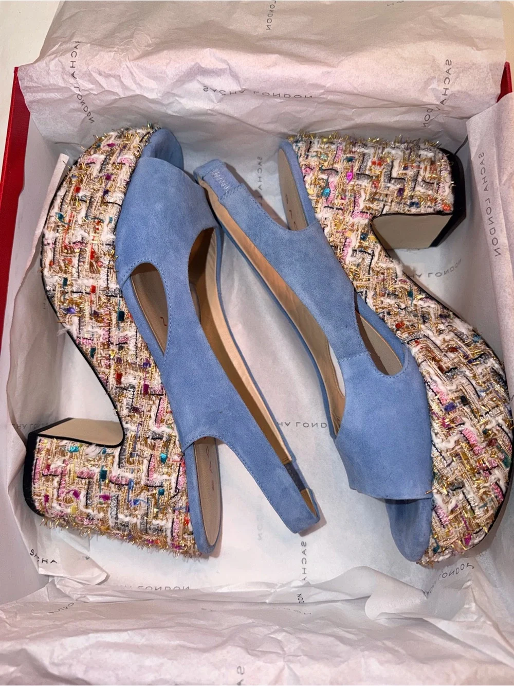 Sacha London Isla Sky Kid Suede/Paris Women’s Size 8.5